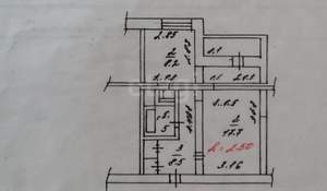 1-к квартира, вторичка, 39м2, 3/5 этаж