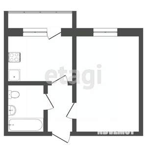 1-к квартира, вторичка, 39м2, 2/14 этаж