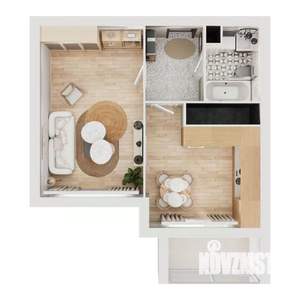 1-к квартира, вторичка, 40м2, 12/16 этаж