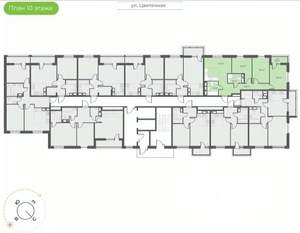 3-к квартира, вторичка, 73м2, 9/15 этаж