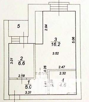 1-к квартира, вторичка, 32м2, 7/9 этаж