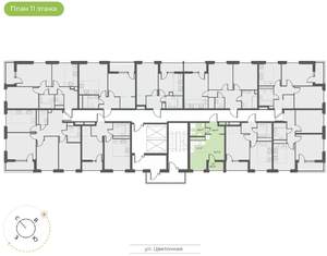 1-к квартира, вторичка, 26м2, 11/18 этаж