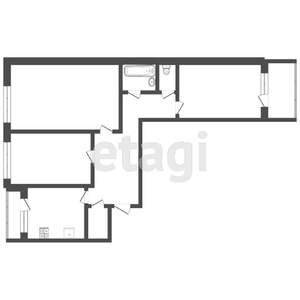 3-к квартира, вторичка, 69м2, 7/9 этаж