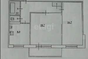 2-к квартира, вторичка, 61м2, 2/5 этаж