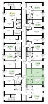 1-к квартира, вторичка, 39м2, 4/4 этаж