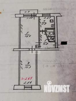 2-к квартира, вторичка, 44м2, 4/5 этаж