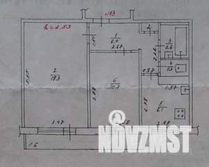 2-к квартира, вторичка, 48м2, 5/5 этаж