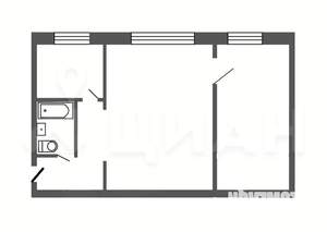 2-к квартира, вторичка, 46м2, 3/3 этаж