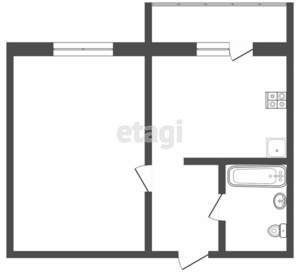1-к квартира, вторичка, 38м2, 13/17 этаж