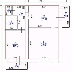 2-к квартира, вторичка, 59м2, 11/11 этаж