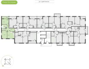 2-к квартира, вторичка, 60м2, 14/16 этаж