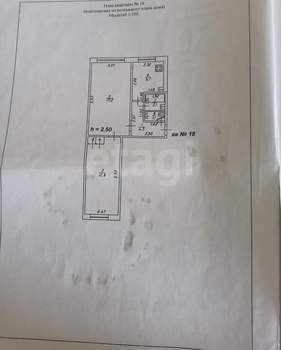 2-к квартира, вторичка, 42м2, 1/5 этаж