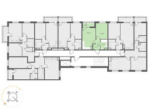 1-к квартира, вторичка, 41м2, 3/17 этаж