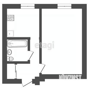 1-к квартира, вторичка, 36м2, 1/5 этаж