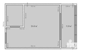 Студия квартира, вторичка, 20м2, 2/3 этаж