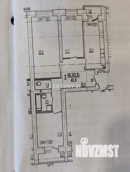 3-к квартира, вторичка, 84м2, 2/10 этаж