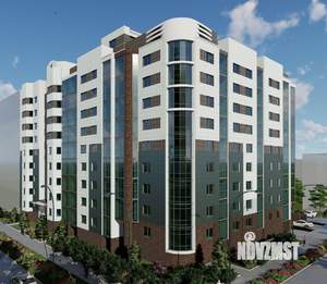 1-к квартира, строящийся дом, 53м2, 8/9 этаж
