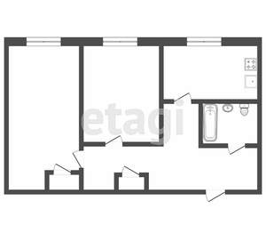 2-к квартира, вторичка, 63м2, 3/4 этаж