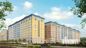 1-к квартира, строящийся дом, 50м2, 10/10 этаж