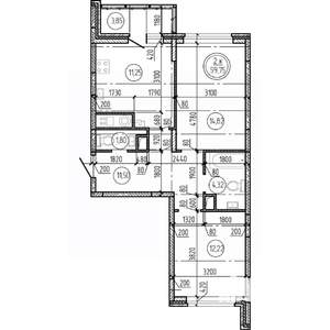 2-к квартира, вторичка, 60м2, 5/16 этаж