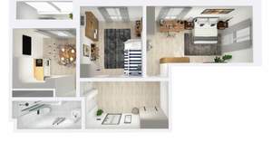 2-к квартира, сданный дом, 66м2, 12/24 этаж