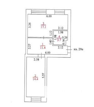 1-к квартира, вторичка, 47м2, 1/5 этаж
