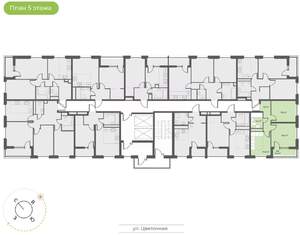 2-к квартира, вторичка, 47м2, 5/18 этаж