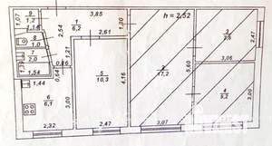 2-к квартира, вторичка, 61м2, 1/5 этаж