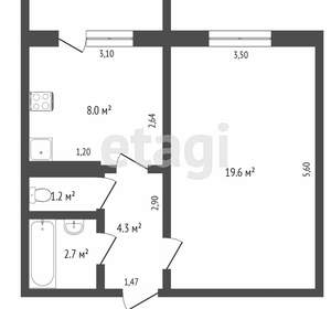 1-к квартира, вторичка, 37м2, 4/9 этаж