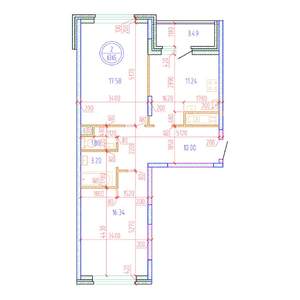 2-к квартира, вторичка, 64м2, 8/12 этаж