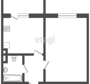 1-к квартира, вторичка, 42м2, 4/16 этаж