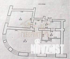 2-к квартира, вторичка, 77м2, 4/4 этаж