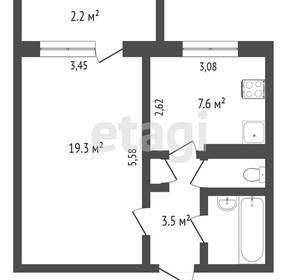1-к квартира, вторичка, 35м2, 3/9 этаж