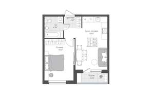 1-к квартира, вторичка, 40м2, 6/10 этаж