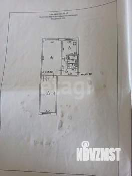 2-к квартира, вторичка, 42м2, 1/5 этаж