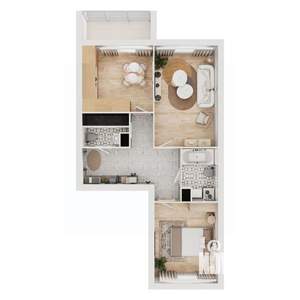 2-к квартира, вторичка, 60м2, 9/16 этаж