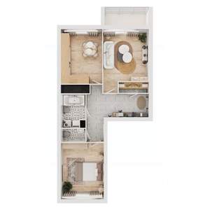 2-к квартира, вторичка, 65м2, 4/16 этаж