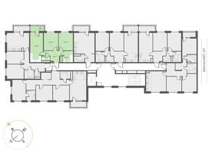 2-к квартира, вторичка, 59м2, 7/17 этаж