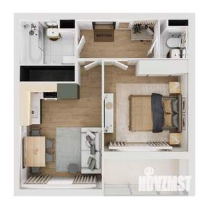 1-к квартира, вторичка, 43м2, 14/16 этаж