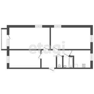3-к квартира, вторичка, 62м2, 4/5 этаж