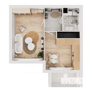 1-к квартира, вторичка, 40м2, 13/16 этаж