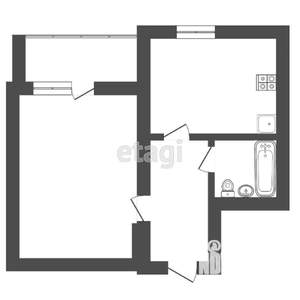 1-к квартира, вторичка, 35м2, 4/17 этаж