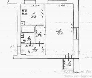 1-к квартира, вторичка, 31м2, 1/4 этаж