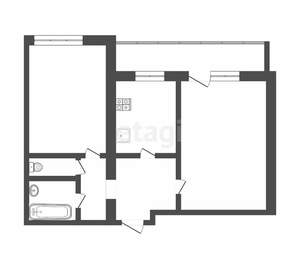 2-к квартира, вторичка, 49м2, 1/9 этаж