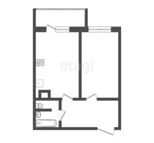 1-к квартира, вторичка, 46м2, 5/6 этаж