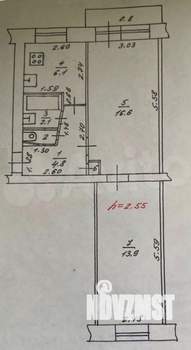 2-к квартира, вторичка, 45м2, 5/5 этаж