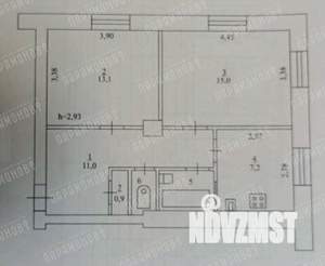 2-к квартира, вторичка, 51м2, 3/4 этаж