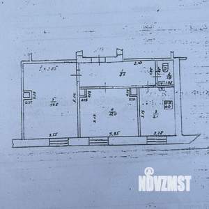 2-к квартира, вторичка, 47м2, 1/4 этаж