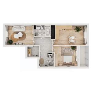 2-к квартира, вторичка, 64м2, 6/16 этаж