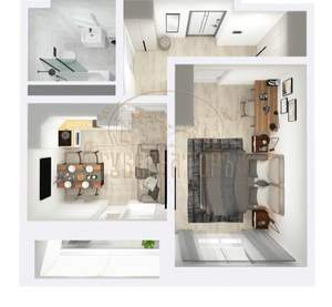 1-к квартира, сданный дом, 47м2, 11/22 этаж